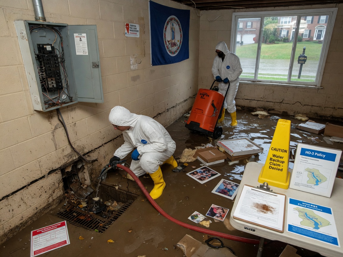 Water Backup Coverage Versus Flood Insurance for Fairfax Homeowners