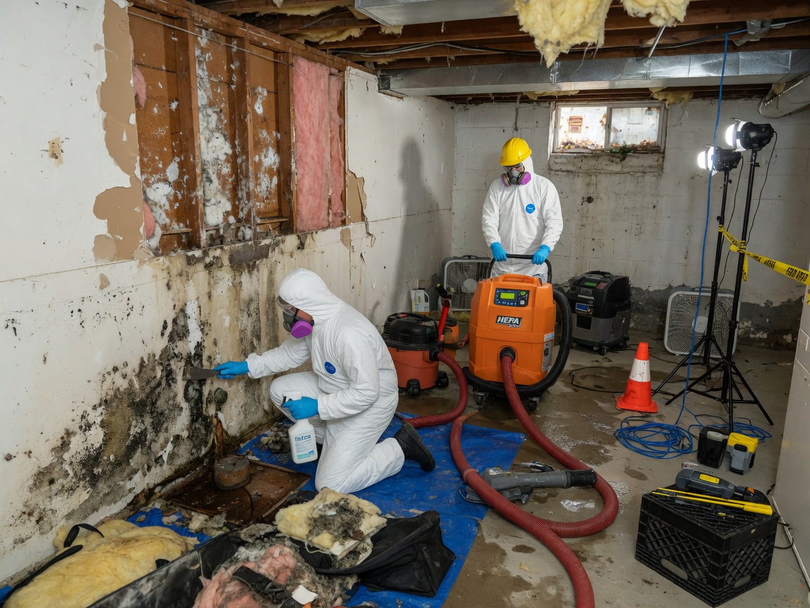 Basement Mold Cleanup in Fairfax