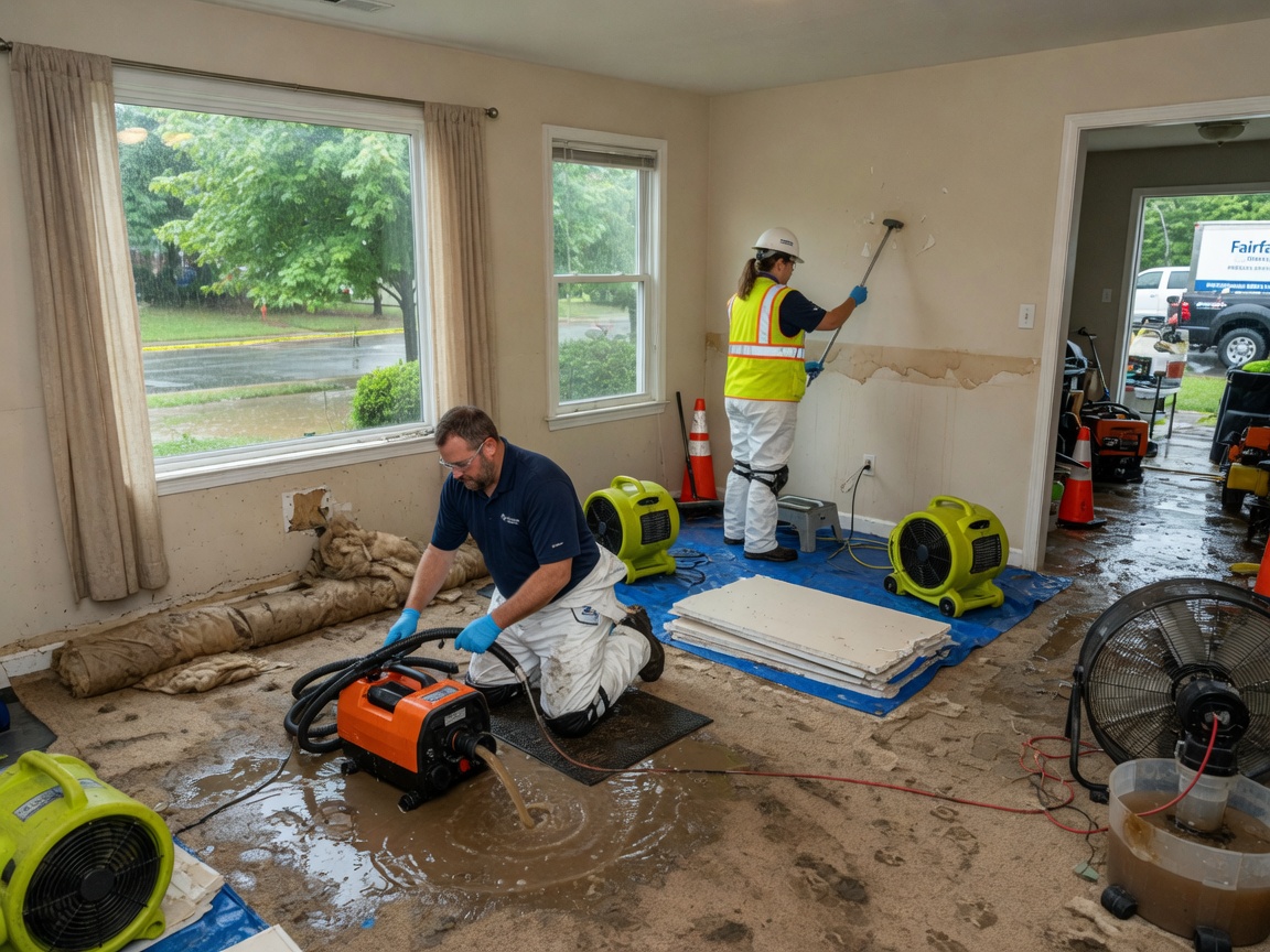 Flood Damage Cleanup in Fairfax