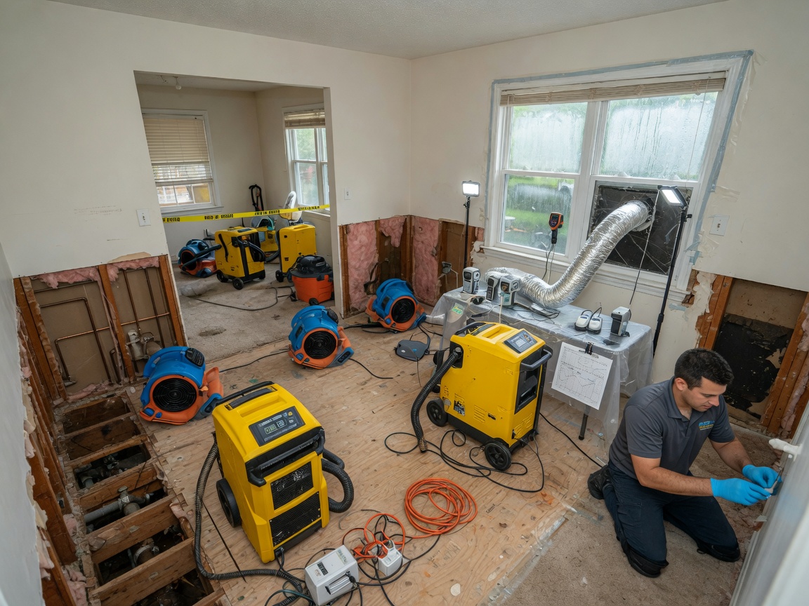 Structural Drying Dehumidification in Fairfax